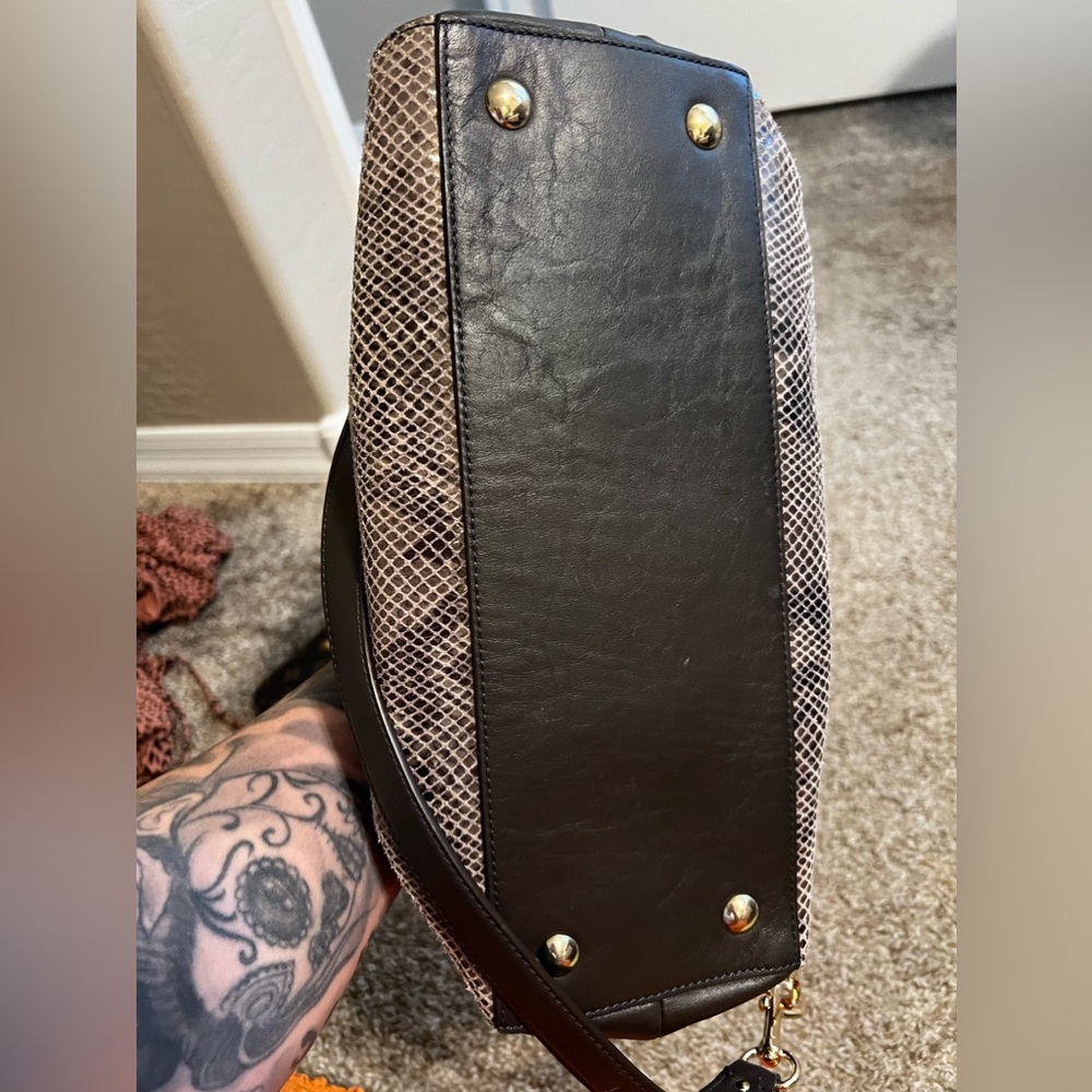 Coach Collette 2 Way Python/Graphite - image 6